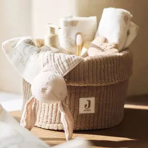 Panier de rangement Cloudy Rib Milky Coffee (14 x 18 cm)