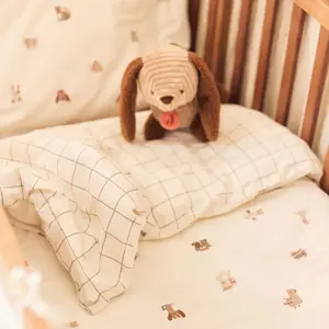 Housse de couette + taie d'oreiller Animal Friends (100 x 140 cm)