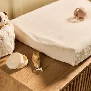 Housse matelas à langer Cloudy Rib Oatmeal (50 x 70 cm)