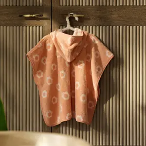 Poncho de bain en éponge Flower (1-3 ans)