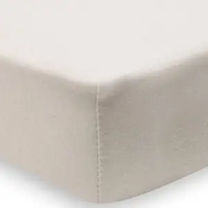 Lot de 2 draps housses en jersey Hazel-Oatmeal (60 x 120 cm)