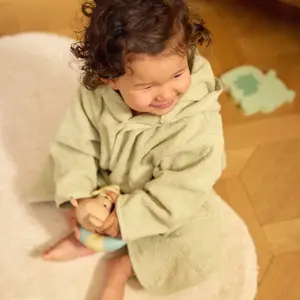 Peignoir en éponge Soft Matcha (3-4 ans)