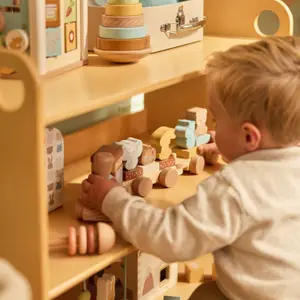 Train de construction en bois Jollies