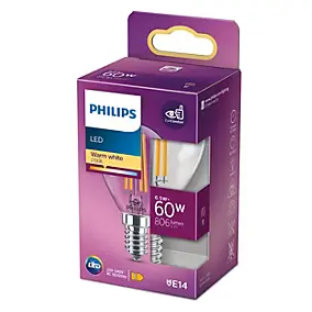 Ampoule LED Philips E14 806lm 8W Ø10cm IP20