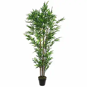 Bambou artificiel en pot vert ø60 x h.180 cm