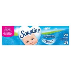 Adoucissant Soupline Lingettes Voile Sèche-linge Grand air-x20