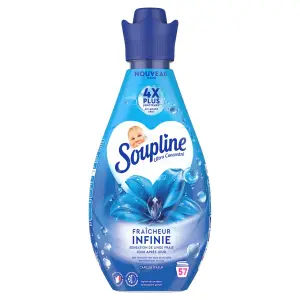 SOUPLINE Adoucissant concentré fresh azur 57 lavages 740ml