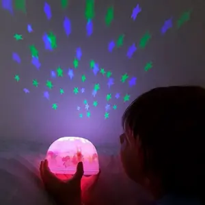 Veilleuse projecteur d'étoiles Licorne
