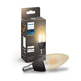 Ampoule connectée dimmable Bluetooth Philips Hue IP20 Flamme E14 300lm 4,5W blanc chaud