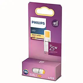 Ampoule LED G9 capsule 220lm 2W = 25W IP20 blanc chaud Philips