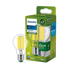 Ampoule LED A60 E27 1535lm blanc froid 100W Philips, Our Ultra Efficient Light