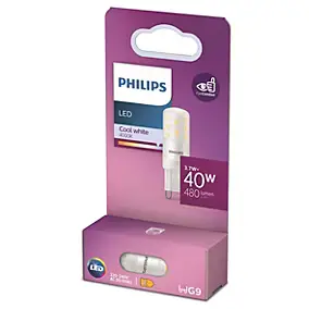 Ampoule LED G9 capsule 480 lm blanc froid 3,7W Philips