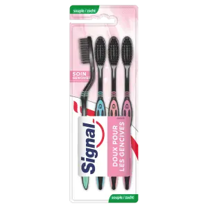SIGNAL Brosse à dents souple soin gencives 4 brosses