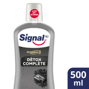 SIGNAL Intégral 8 Bain de bouche detox sans alcool au charbon 500ml