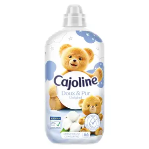 CAJOLINE Assouplissant liquide doux et pur l'original 66 lavages 1,386l