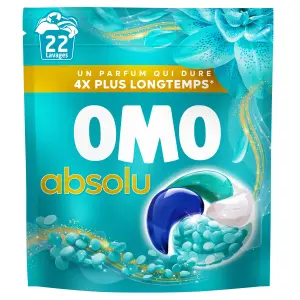 OMO Lessive capsules fraîcheur 22 lavages 22 capsules