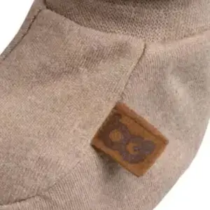 Chaussons bébé en coton bio Melange Clay (0-3 mois)