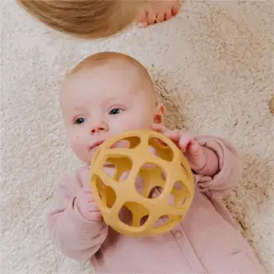 Balle de préhension en silicone Ocre