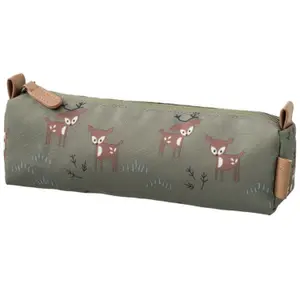 Trousse scolaire Faon olive