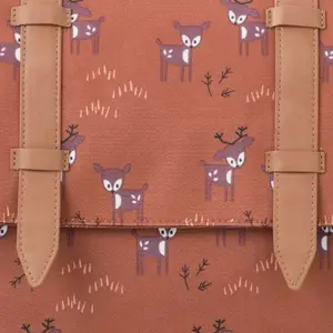 Cartable A4 maternelle Faon marron