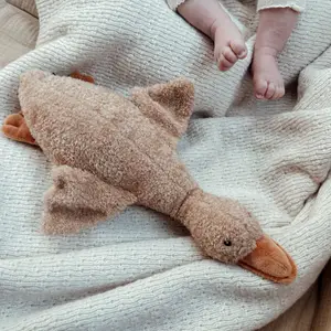 Peluche bruit blanc rechargeable oie Liva marron