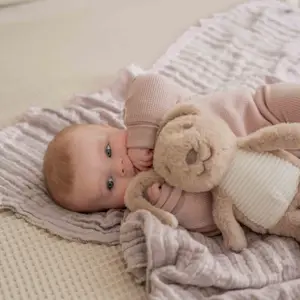 Peluche bruit blanc rechargeable Milo lapin beige