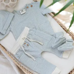 Chaussons Stripe Nordic Blue (3-6 mois)
