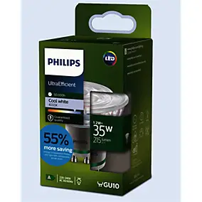Ampoule LED GU10 spot 215 lm blanc froid 2W grade A Philips