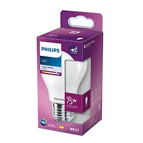 Ampoule LED E27 A60 dépoli 1055 lm blanc froid 7,8W Philips