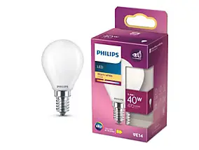 Ampoule LED E14 dépoli 470 lm blanc chaud 3,4 W Philips