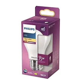 Ampoule LED E27 dépoli 1055 lm blanc chaud 7,8W Philips