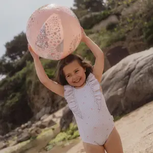 Maillot de bain 1 pièce à volants Dreamy Stripes (3-4 ans)