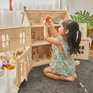 Maison de poupée victorienne en bois