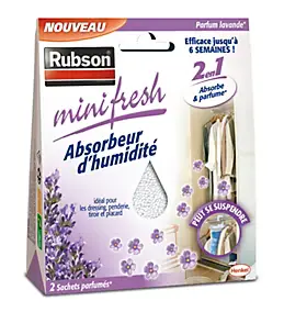 Absorbeur d'humidité Mini fresh lavande 2x50g Rubson