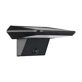 Applique murale solaire Porrassa LED intégrée 800 lms IP44 Eglo noir