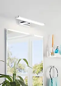 Applique murale de salle de bain Pandella LED intégrée 900lm IP44 11W blanc froid chromé
