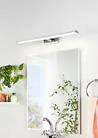 Applique murale de salle de bain Pandella LED intégrée 1350 IP44 11W blanc froid chromé