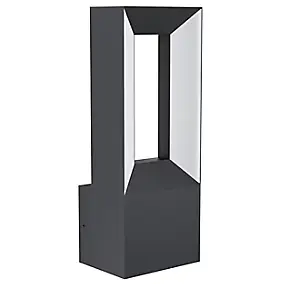 Applique murale LED intégrée Riforano noir IP44 640lm Eglo