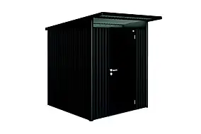 Abri de jardin métal Biohort AvantGarde A1 gris foncé simple porte surface totale 3.96 m²