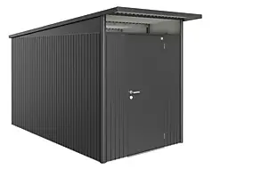 Abri de jardin métal Biohort AvantGarde A4 gris foncé simple porte surface totale 6.84 m²