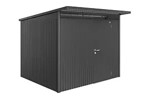 Abri de jardin métal Biohort AvantGarde A6 gris foncé simple porte surface totale 6.76 m²