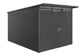 Abri de jardin métal Biohort AvantGarde A8 gris foncé simple porte surface totale 9.88 m²