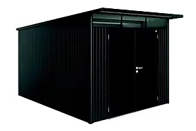 Abri de jardin métal Biohort AvantGarde A8 gris foncé double porte surface totale 9.88 m²