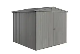 Abri de jardin métal Biohort Europa T4 gris quartz surface totale 5.56 m²
