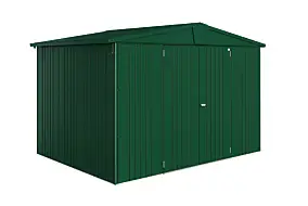 Abri de jardin métal Biohort Europa T5 vert foncé surface totale 7.2 m²