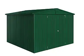 Abri de jardin métal Biohort Europa T7 vert foncé surface totale 9.48 m²