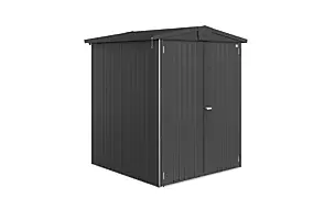 Abri de jardin métal Biohort Europa T2 gris foncé surface totale 2.68 m²