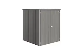 Armoire de jardin, rangement outils, acier gris, l.156 x P.155 x H.184 cm, Biohort
