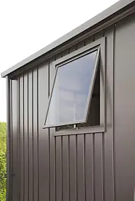 Elément de fenêtre abri de jardin Biohort Europa gris quartz