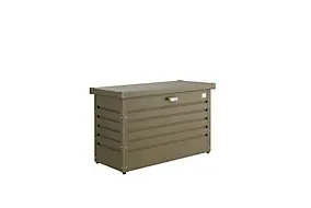 Coffre de jardin métal 195 L, l.101 x H.61 x P.46 cm, bronze, Biohort T100